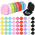 64 Pcs Retainer Case with Vent Holes - Multicolor Dental Storage Container for Office, Travel, Household (9 Colors)