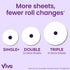 Viva Signature Cloth Paper Towels, 12 Triple Rolls, 141 Sheets per Roll