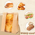 MAIDIWUDI 11.2" 8.2" 3.5" (25) Large Paper Bread Bags for Homemade Bread, x x Paper Bread Bag with Label Lock Clear