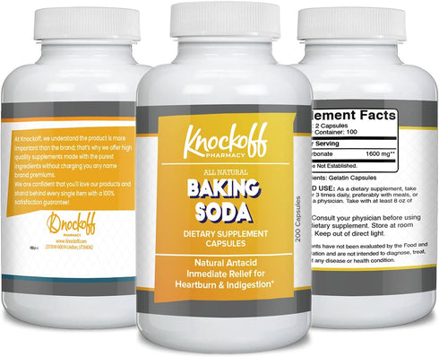 Knock Off Pharmacy (200 Baking Soda Capsules Capsules)