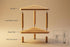 2-Tier Bamboo Corner Shower Stool with Storage Shelf, Waterproof Shower Foot Rest for Shaving Legs, Small Bathroom