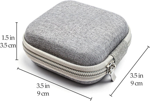 Multi-Functional Eye Drops, Medicine & Travel Accessories Organizer - Hardshell EVA Compact Carry Case - Loops & Mesh Pocket for Daily Pills, Charging Cables & Batteries by Clinical Experts