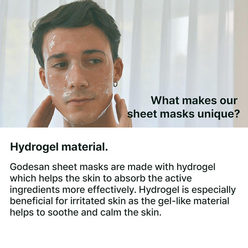 Hydrogel Face Mask Pack 10pcs - Rich Collagen, Deep Moisture, Tea Tree, for All Skin Types