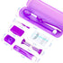 Annhua Braces Kit Cleaning Tools Boxed 8 Pack for Orthodontic, Portable Travel Dental Pick Tool Set for Braces, Purple