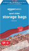 Amazon Basics Slider Quart Food Storage Bags, Stand & Fill, 120 Count Pack