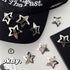 Star Hair Clips 2000s Y2K Snap Hair Barrettes, Non Slip Silver Metal Hair Accessories for Girls Women