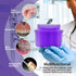 Denture Soaking Cup, Dental Retainer Case Cleaning with Strainer Basket, Orthodontic Bath Box, Mouthguard Storage