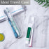 Toothbrush Travel Case 2 Pack, Clear Plastic Holder for Toothbrush & Toothpaste, Portable Size 7.87 x 1.85 x 1.18”