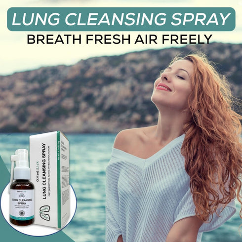 Lung Cleansing Spray for Respiratory Support, Mucus Relief, All Natural, Hypoallergenic - 1 Fl Ounce (Pack of 2)