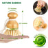 Bamboo Dish Brush, Pack of 2 Scrub Brush for Kitchen Sink, Dishes, Pots, Pans, Cast Iron Skillet Cleaning