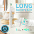 7AM2M Sonic Electric Toothbrush for Adults and Kids, Roman Column Handle Design (White), 6 Brush Heads, 5 Modes, Smart