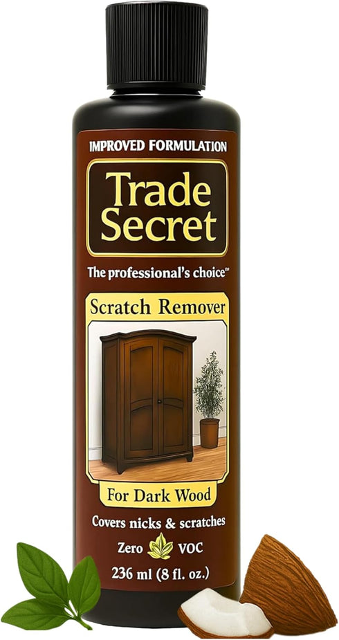 Trade Secret Scratch Concealer for Real Wood Furniture & Floors Restores Dark