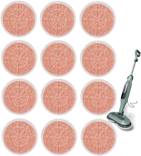 Steam Mop Replacement Pads for Shark S7000 Series - Reusable Mop Head Refill (12 Pack) - Compare Part Model #: XKITP7000