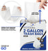 Stock Your Home Clear 2 Gallon Trash Bag, 200 Pack, Un-Scented Small Garbage Bags for Bathroom, Office