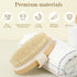 4pcs Dry Brushing Body Brush, Natural Bristle Exfoliating Brush for Flawless Skin