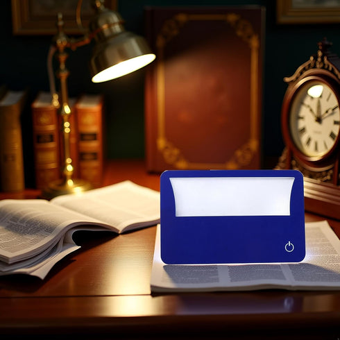 PurYupearl 1Pc Reading Magnifying Glass LED Credit Card Book Small Prints Newspaper Magnifier Sheet Reading Magnifiers
