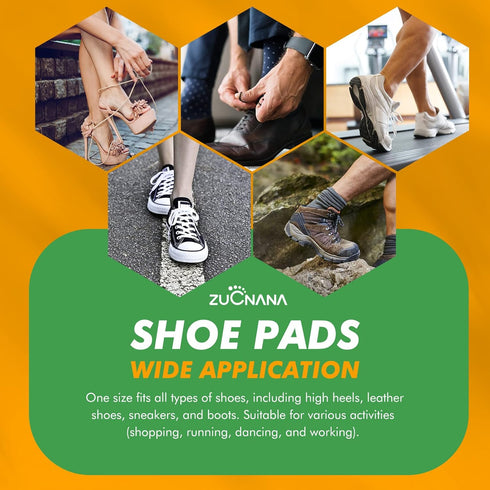 Metatarsal Pads for Women (12 Pieces), Soft Gel Shoe Inserts for High Heels, Ball of Foot Cushions, Anti-Slip