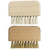 Natural Beech Wood Nail Brush, Non-Slip Hand and Toenail Cleaning Brush for Home and Travel