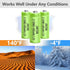 JINTION NIMH 2/3AAA Rechargeable Batteries 1.2V 400mAh, 5 Pack (Not AAA Size)