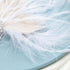 Latious Wedding Bride Flapper Feather Hair Comb with White Crystal, 1920s Hair Clip Fascinator for Women