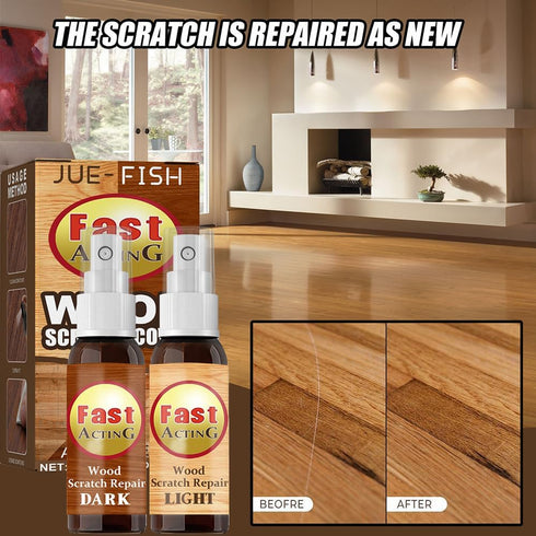 2 Pack Fix It for Wood, Furniture Repair Scratch Remover Set, Fast Acting Wood Scratch Repair