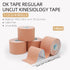 OK TAPE Regular Kinesiology Tape, 4 Pack, Original Cotton Athletic Tape for Muscle Joint Support, Pain Relief, Beige