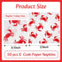 Lcnjscgo 50 Count 13 13 Inch Crab Napkins, x Disposable Paper Napkins for Crab Boil Birthday Party, Seafood Dinner
