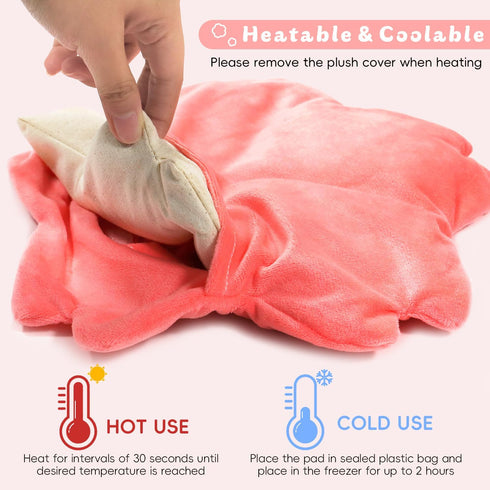 Pack Cozy Microwavable Heating Pad for Period Cramps Pain Relief- Microwave Heating Pad for Girls with Moist Heat