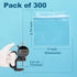 300 Packs Pill Bags 6 mil Sturdy 3x2.75 inch Pill Pouches, BPA Free Zip Seal Waterproof Handy Reusable Poly Bags