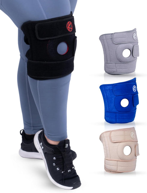 KARM Plus Size Knee Brace for Women & Men, Adjustable Support Brace for Meniscus Tear, 4XL/5XL/6XL
