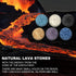 Set 14Pcs Top Plaza Lava Rock Stone Aromatherapy Essential Oil Diffuser Square Ceramic Fragrance Perfume Ware Bowl