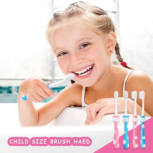 200 Pcs Bulk Disposable Kids Toothbrush, Individually Wrapped Soft Bristles for Children Age 2+
