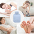 SyXIOP 2L Light Blue hot-Water Bottle with Soft Cover, Warm Water Bottle for Bed for Menstrual Cramps, Menstrual