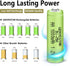 Rechargeable AA NIMH 1.2V 1000mAh Batteries, 4 Pack, Pre-Charged for Solar Light Replacement