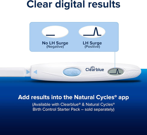 Pack, 15 Clearblue & Natural Cycles Birth Control Ovulation Test Refill Digital Ovulation Tests