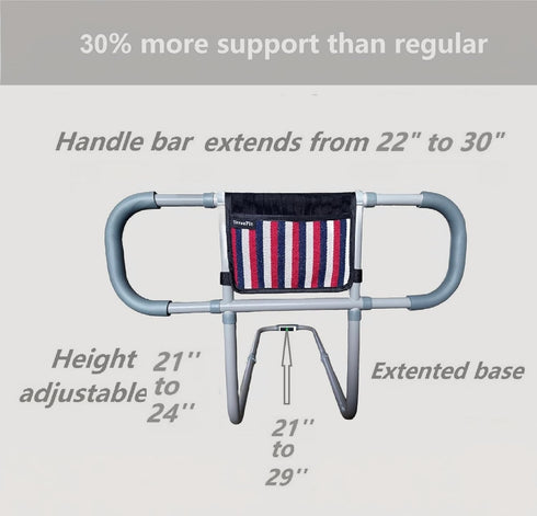 TerseFit 350lbs Adult Bed Rails for Seniors; Bed Rails for Elderly Adults Safety; Bed Cane Stand Assist Bed Rail;