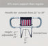TerseFit 350lbs Adult Bed Rails for Seniors; Bed Rails for Elderly Adults Safety; Bed Cane Stand Assist Bed Rail;
