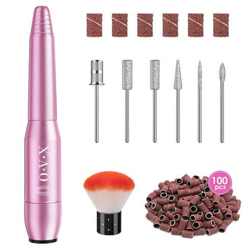Portable Electric Nail Drill File Machine with Acrylic Nail Kit Set - Professional 20000rpm Manicure Pedicure