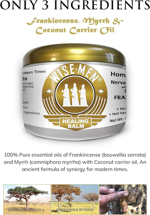 Wise Men Healing Balm with Myrrh & Frankincense - Soothing Massage Relief