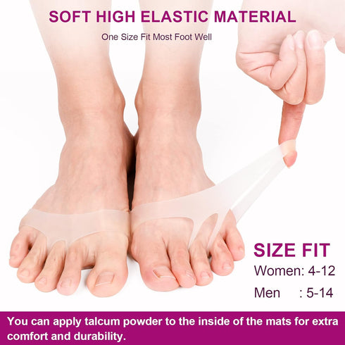 Metatarsal Pads for Women, 6 Pack Ball of Foot Cushions for Pain Relief, Soft Shoe Pads Forefoot Pad