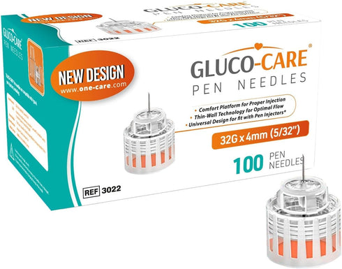 Pen Tips 32G x 5/32’’ (4mm), Universal Fit, Sterile, 100/bx, Optimal Skin-Contact Base
