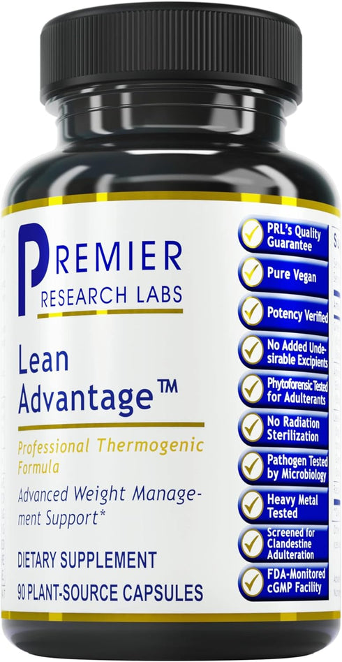 Premier Research Labs Lean Advantage - Green Coffee Bean Extract for Weight Loss, Appetite Suppressant Supplement, 90