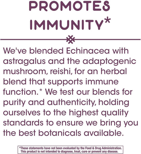 Nature's Way Echinacea Astragalus & Reishi, 100 Capsules, Immune Support