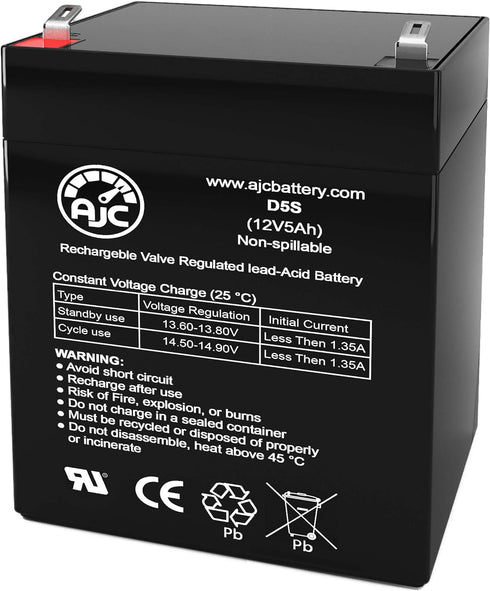 AJC Battery Compatible with Firman Model: W03382 12V 5Ah Generator Battery