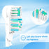 Electric Toothbrush Replacement Heads, 4/8/16 Pcs Sensitive Dual Clean Sets Fit for Braun Oral B