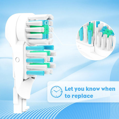 20Pcs Electric Oral Toothbrush Replacement Heads - Dual Cross Action Clean Attachments for Oral B 4732 3733 4734