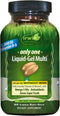 Irwin Naturals Only One Liquid-Gel Multi - No Iron Daily Essential Vitamins, 60 Liquid Softgels