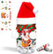 MUOUAKATE Christmas Money Holders for Cash, Christmas Mason Jar with Santa Hat Scarf