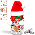 MUOUAKATE Christmas Money Holders for Cash, Christmas Mason Jar with Santa Hat Scarf