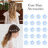 YISSION 20Pcs Mini Flower Hair Clips for Girls, Cute Lily Flower Hair Pins for Wedding Accessories